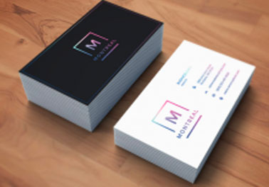 Example of digital printing business cards, a service provided by Unique Print NY