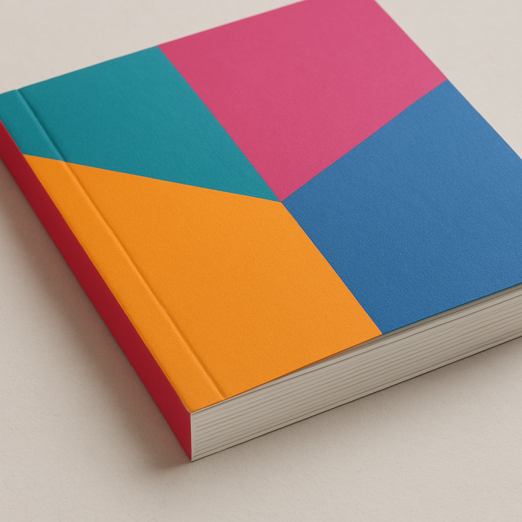 colorful perfect binding booklet sample